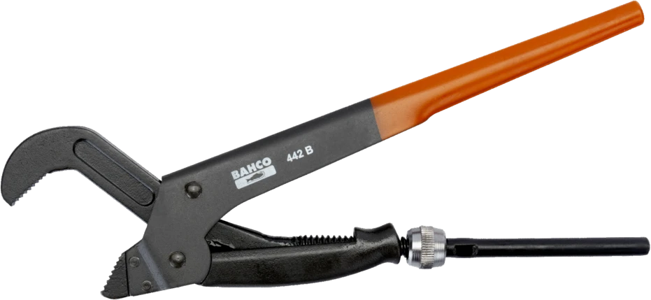 Bahco Kampinis vamzdžių veržliaraktis, 45° žiotys 1", 800g, 320mm