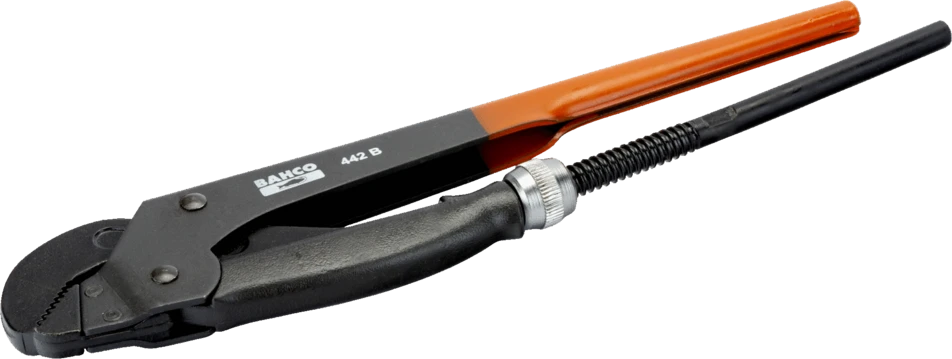 Bahco Kampinis vamzdžių veržliaraktis, 45° žiotys 2", 1400g, 430mm