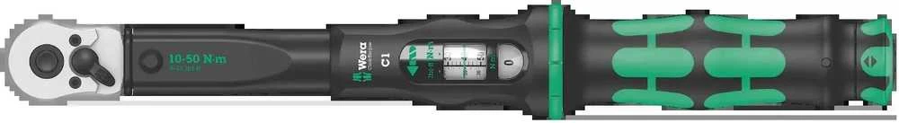 Wera Click-Torque C 1, 1/2" sukimo momento rakto pavara 10–50 Nm