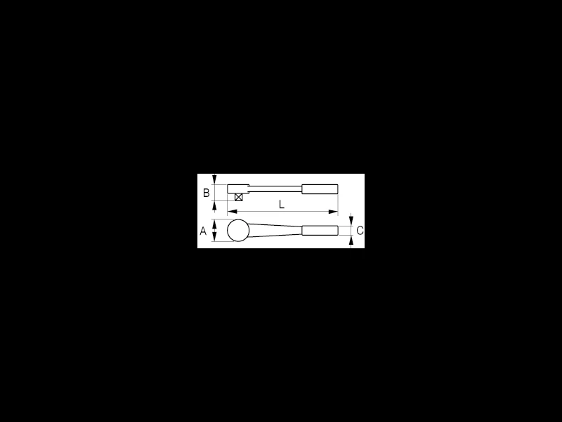 Reversinė terkšlė 202mm 3/8" Irimo blisteryje