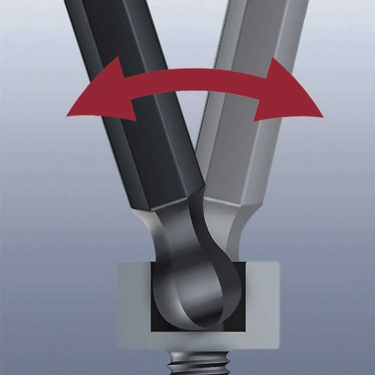 L-formos raktas WERA 950 PKL Hex-Plus, 3/32"