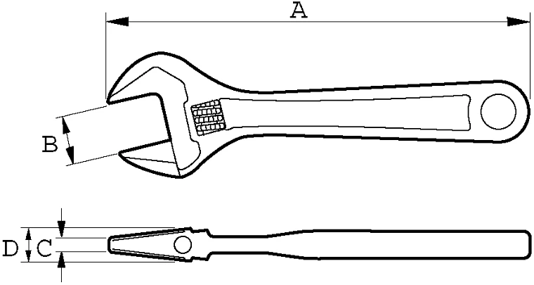 švediškas veržliaraktis 614 mm, žandų atstumas 63 mm, Bahco [86]