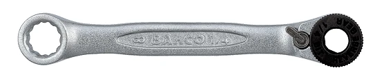 Antgalių terkšlytė, reversinė 1/4" su 8mm kilpiniu raktu Bahco