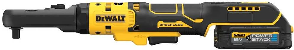DeWalt 18V akumuliatorinė terkšlė su PowerStack baterija