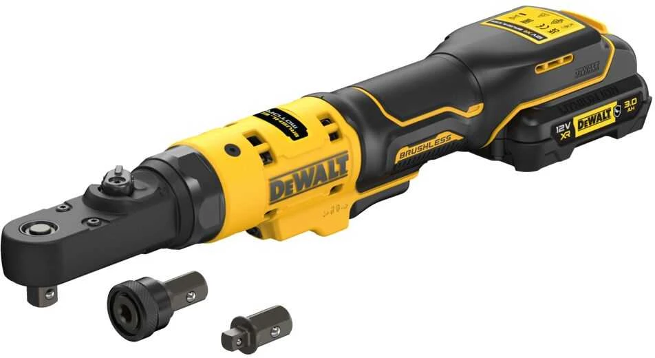 DeWalt 12V akumuliatorinė terkšlė su priedais