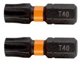 Smūginiai antgaliai Bahco 66IM T40 25mm , 10vnt blisteris
