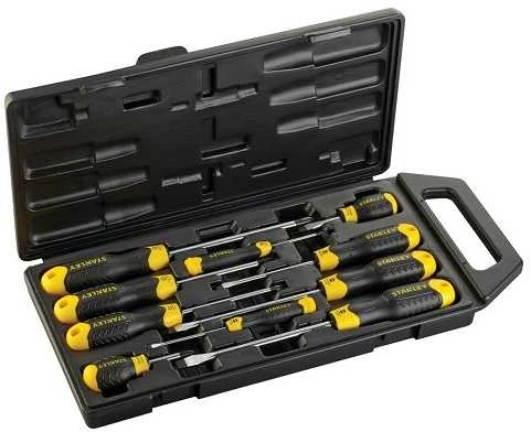STANLEY SUKTUČIŲ RINKINYS 10 vnt. CUSHION GRIP PŁ + PH