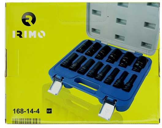Šešiakampių smūginių galvučių rinkinys Irimo 14vnt 10-32mm 1/2"