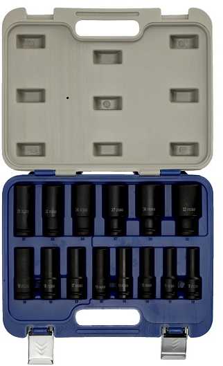 Šešiakampių smūginių galvučių rinkinys Irimo 14vnt 10-32mm 1/2"