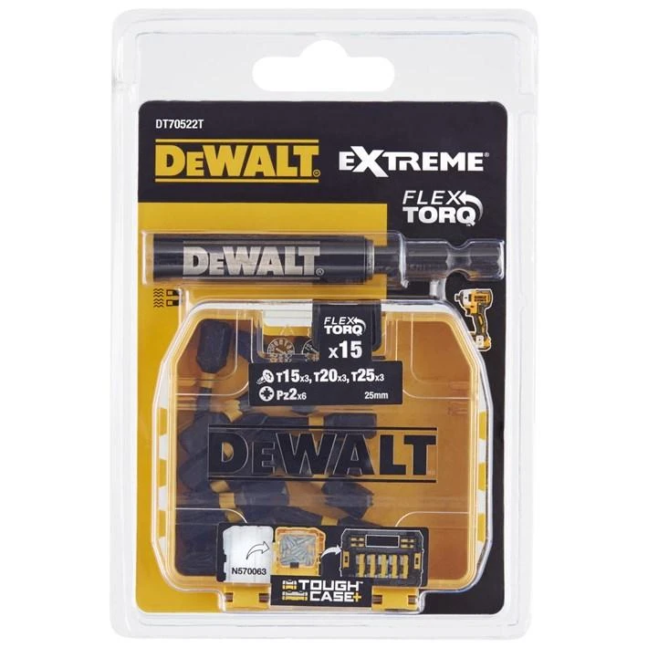 DEWALT Rinkinys sukimo antgalių 16cz. TORSION