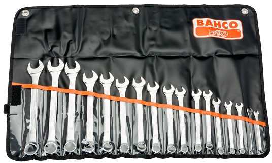 Bahco Kombinuotų raktų rinkinys 111M 6-22mm 17vnt