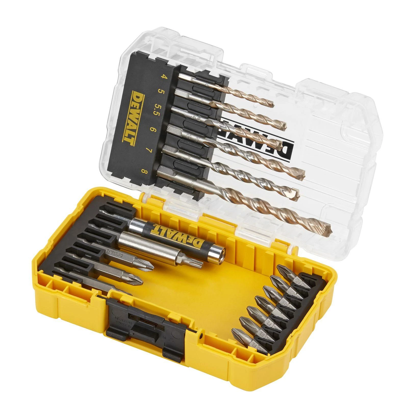 Grąžtų ir sukimo antgalių rinkinys DeWalt DT70712-QZ; 19 vnt.