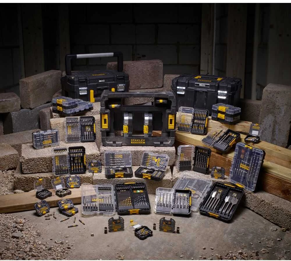 Stanley 19 dalių rinkinys mūro gręžimui ir smūginiam gręžimui