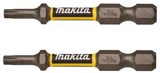 Makita Torsion sukimo antgalis (E-form), T15-50mm, 2vnt. Impact Premier E-03333 T15 • 50 mm • 1/4" • 2 vnt