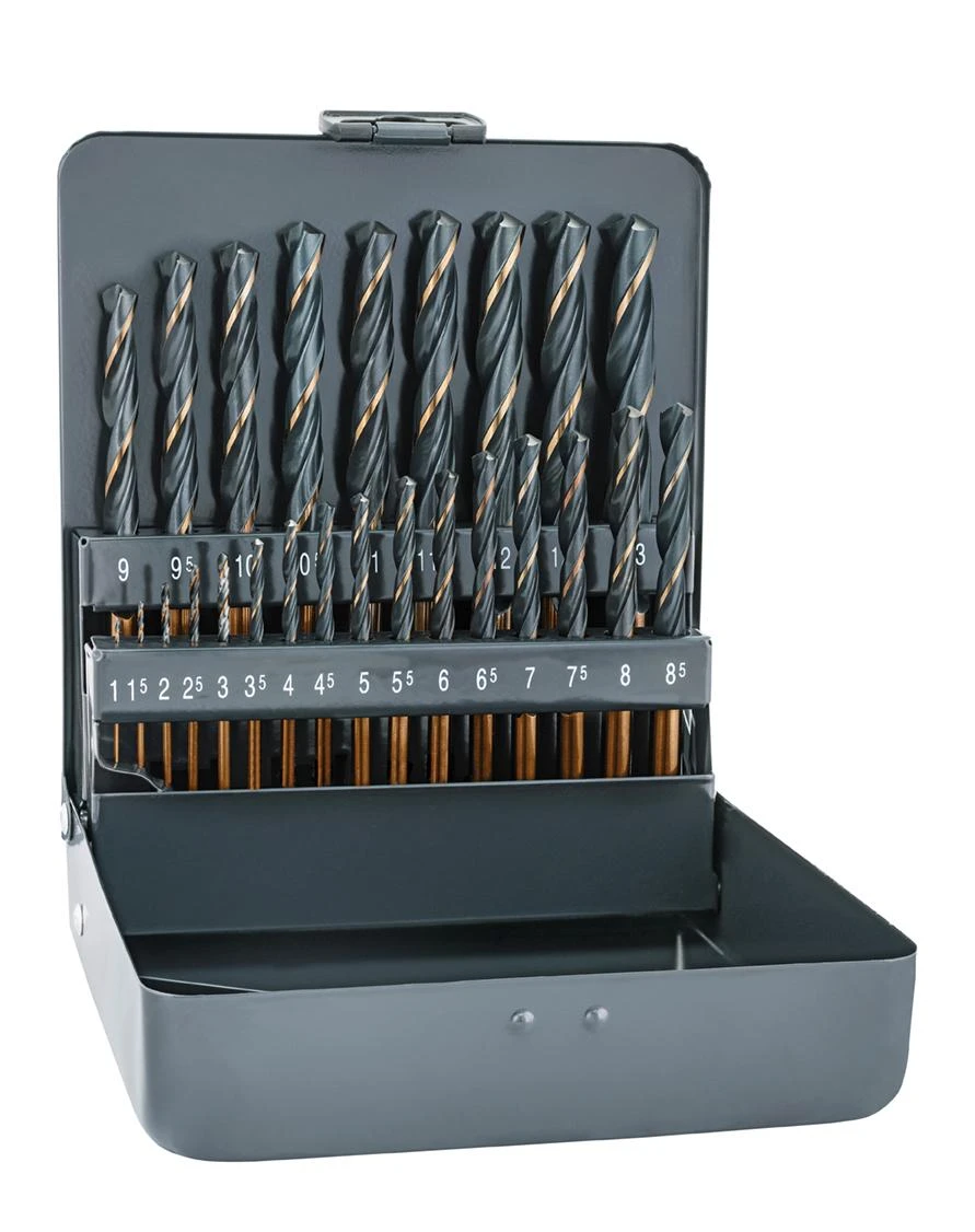 Grąžtas Alpen Metal drill bit set 008103211 HSS 25pcs