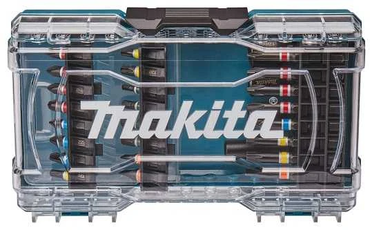 Grąžtas Makita 28 vnt. antgalių rinkiniai vitrininėje dėžėje E-07048