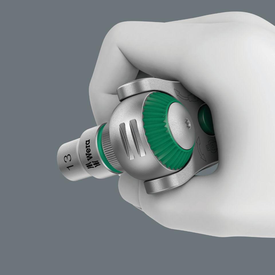 Wera 8100 SB 6 Zyklop greičio reketų rinkinys 3/8 pavaros metrika