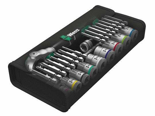 Wera 8100 SB 6 Zyklop greičio reketų rinkinys 3/8 pavaros metrika