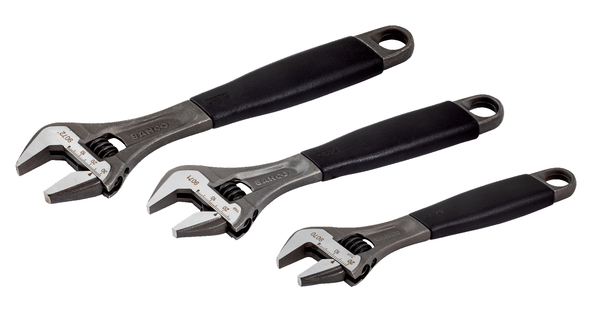Bahco Twinpack iš Ergo reguliuojamų veržliarakčių 9070, 9071 ir 9072