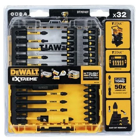 Sukimo antgalių rinkinys DeWalt DT70743T-QZ; 32 vnt.