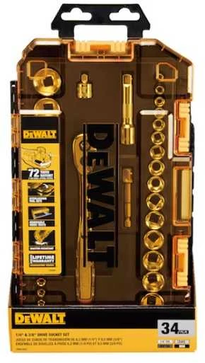 Sukimo galvučių komplektas DeWalt DWMT45034-0; 34 vnt.