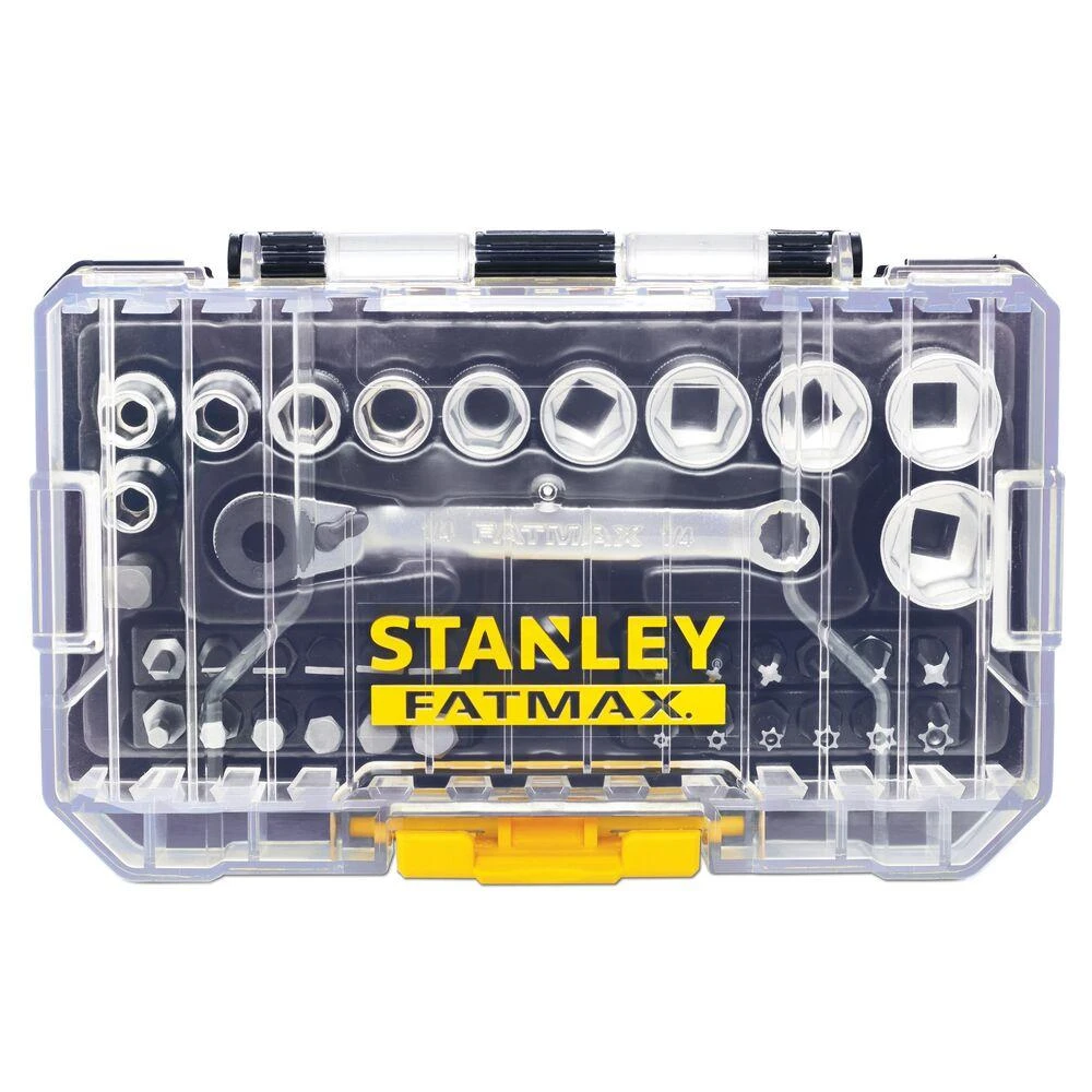 Galvučių komplektas Stanley FMMT19101-0; 1/4''; 37 vnt.