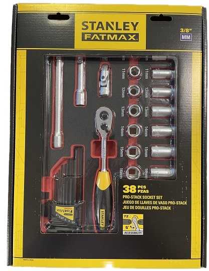 Įrankių komplektas Stanley FMHT0-74296; 3/8''; 38 vnt.