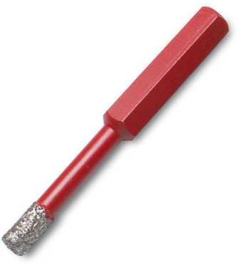 4 deimantinių grąžtų rinkinys keraminėms, gres ir porcelianinėms plytelėms, 6, 8, 10, 12 mm, DryGres 4Drill, Rubi serija [05939]