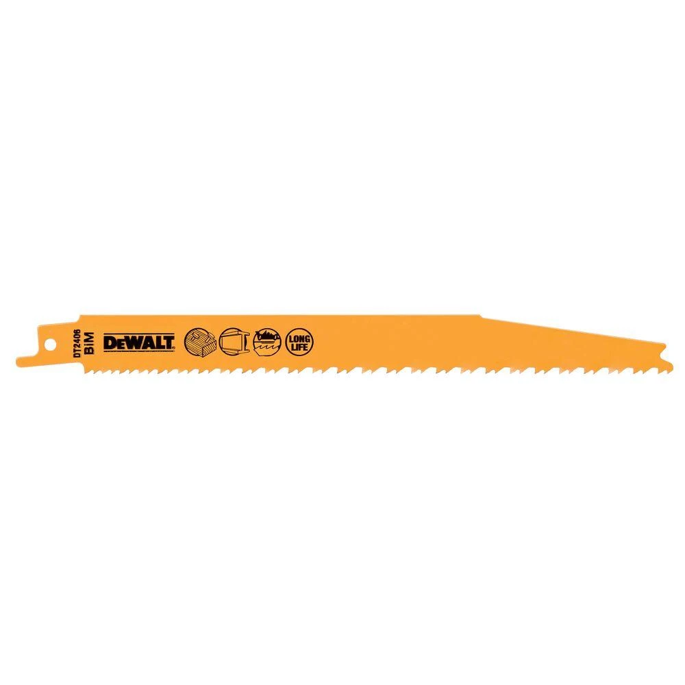 5 BiM universalių 203 mm peilių rinkinys, skirtas Dewalt stūmokliniam pjūklui [DT2406-QZ]