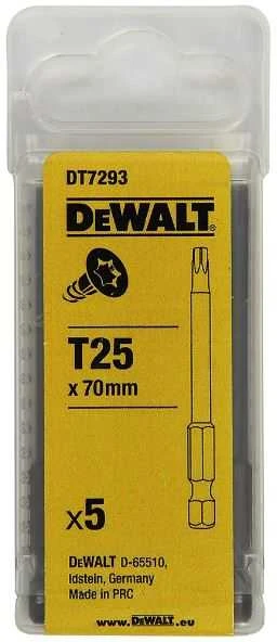 Sukimo antgalis DeWalt DT72932; T25; 70 mm; 5 vnt.