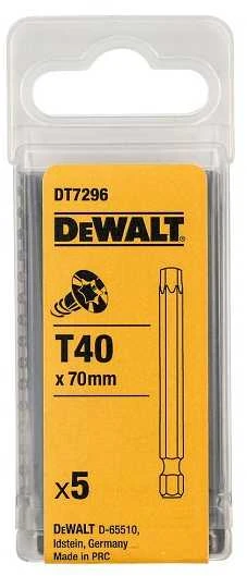 Sukimo antgalis DeWalt DT7296-QZ; T40; 70 mm; 5 vnt.