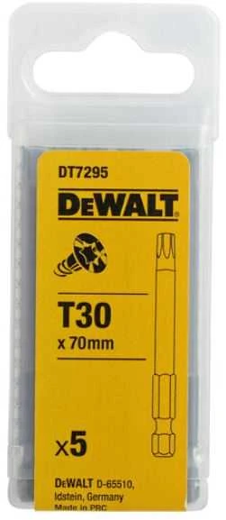 Sukimo antgalis DeWalt DT7295-QZ; T30; 70 mm; 5 vnt.