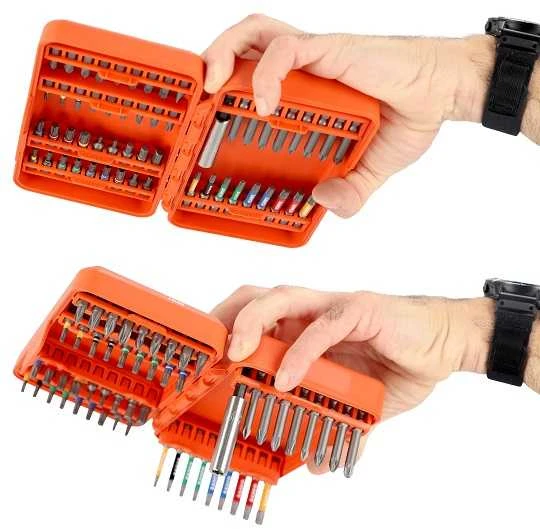 Bahco Antgalių rinkinys 1/4" 54vnt PH,PH2G,PZ,SL,Hex,TORX,