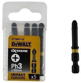 DEWALT KOŃCÓWKA UDAR. PH3x50 /5szt. EXTREME IMPACT TORSION
