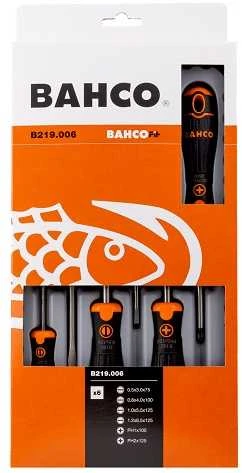 Atsuktuvų rinkinys 6 vnt BahcoFit PH1/2 + plokšti SL3/4/5,5/6,5