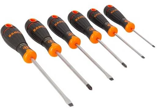 Atsuktuvų rinkinys 6 vnt BahcoFit PH1/2 + plokšti SL3/4/5,5/6,5