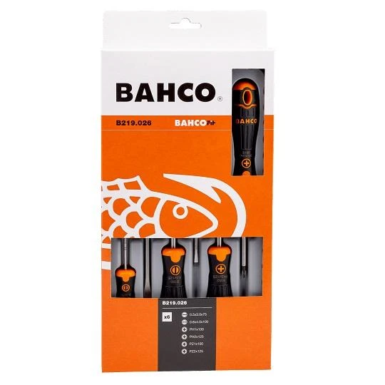 Atsuktuvų kmpl 6 vnt BahcoFit PH1/2 ; PZ1/2 ; pl. tiesūs SL3/4