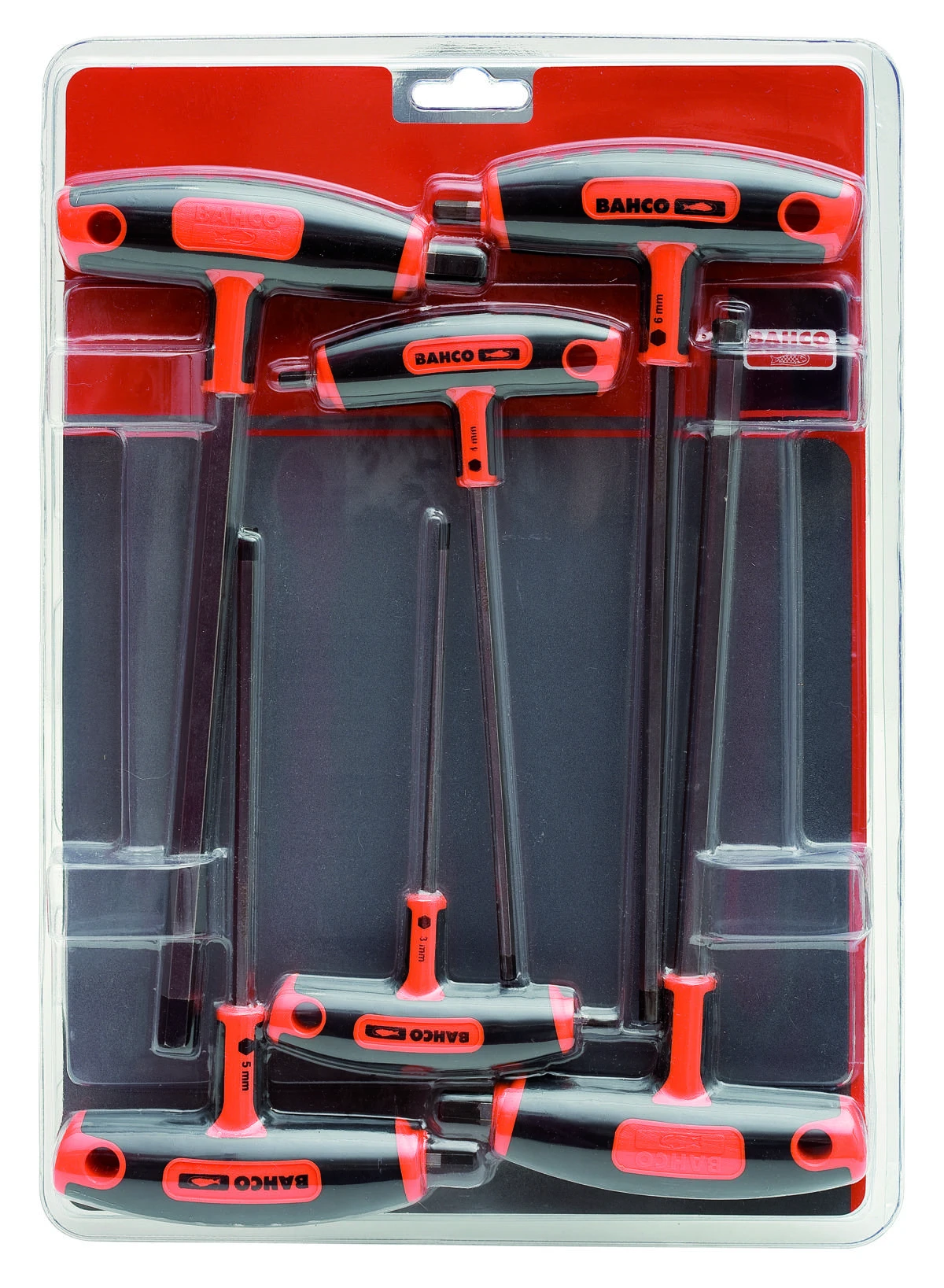 Bahco T-formos HEX raktų rinkinys, 6vnt, 3-4-5-8-10mm