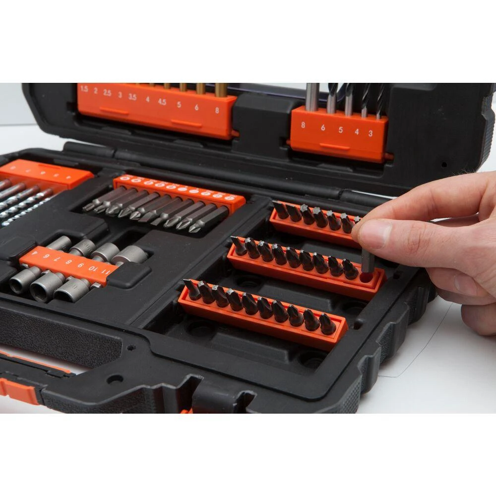 Grąžtas Black & Decker BD Rinkinys AKCESORIÓW 76szt.