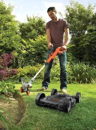 Akumuliatorinė žoliapjovė - trimeris Black & Decker Strimmer® STC1820CM, 18 V 2 Ah, 28 cm