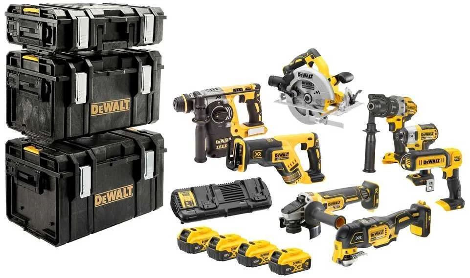 Akumuliatorinių įrankių rinkinys DeWALT DCK853P4