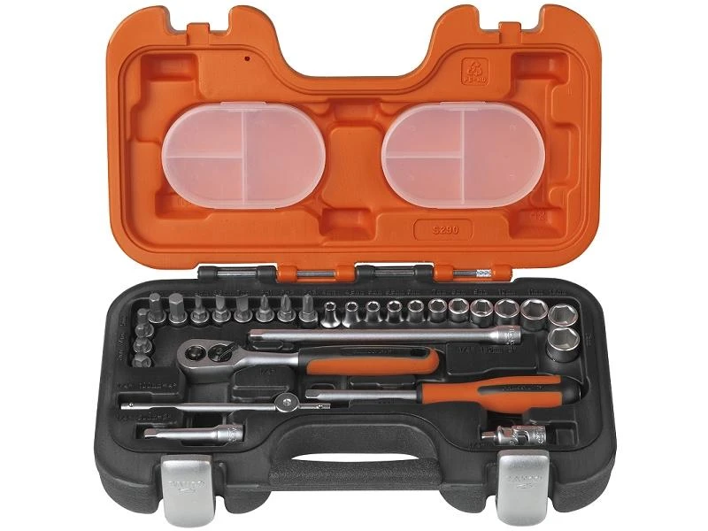 Bahco Galvučių ir antgalių rinkinys 4-13mm 29 vnt 1/4”