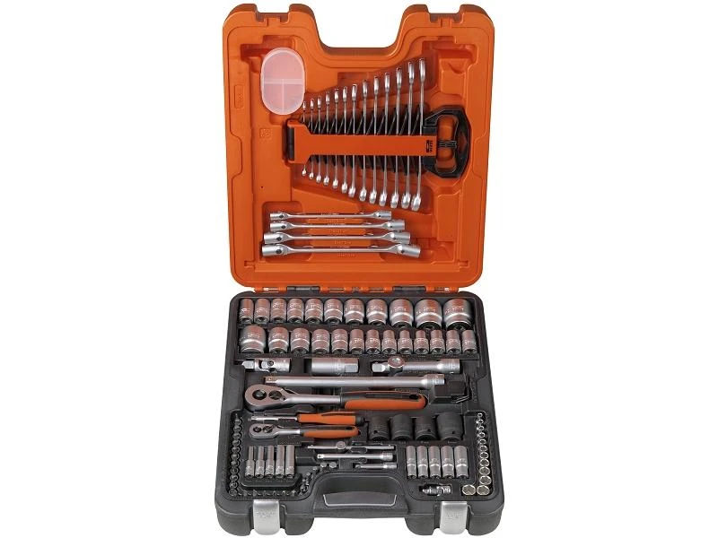 Bahco Galvučių, priedų ir raktų rinkinys 1/2" ir 1/4" 106 vnt