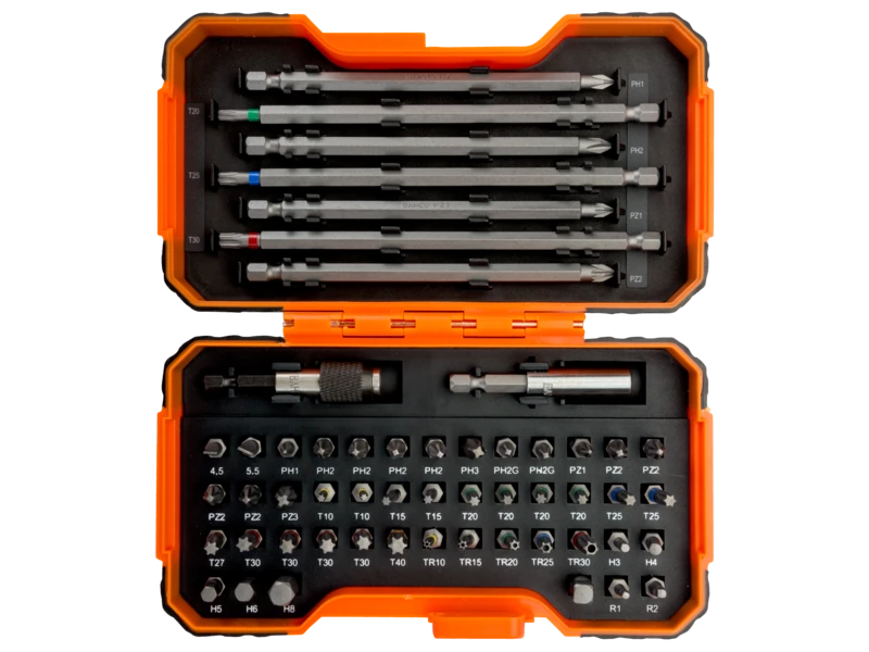Bahco Antgalių rinkinys 1/4" 54vnt