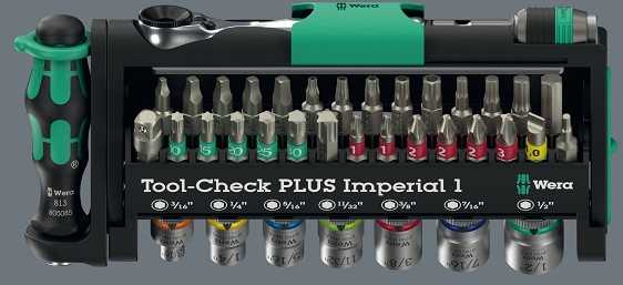 Įrankių komplektas Wera Tool-Check PLUS Imperial; 39 vnt.