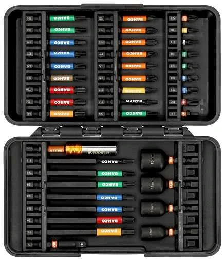 Grąžtas Bahco Smūginių antgalių rinkinys Phillips/Pozidriv/TORX 40 Pcs