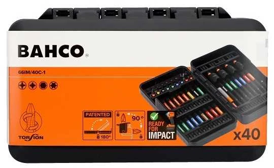 Grąžtas Bahco Smūginių antgalių rinkinys Phillips/Pozidriv/TORX 40 Pcs