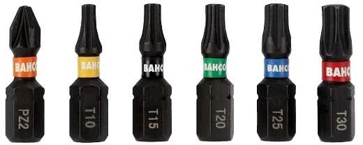 Grąžtas Bahco Smūginių antgalių rinkinys Phillips/Pozidriv/TORX 40 Pcs