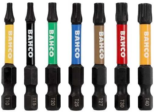 Grąžtas Bahco Smūginių antgalių rinkinys Phillips/Pozidriv/TORX 40 Pcs