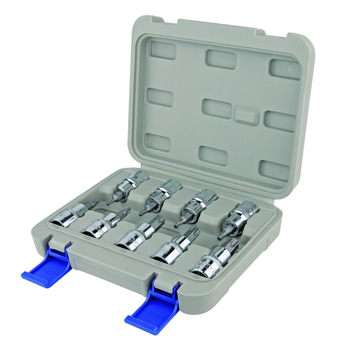 Galvučių su Torx antgalinis rinkinys 9 vnt 1/2" T20-T60 Irimo